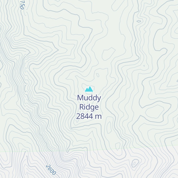 Map of Muddy Ridge