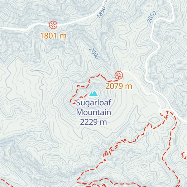 Map of Sugarloaf Mountain