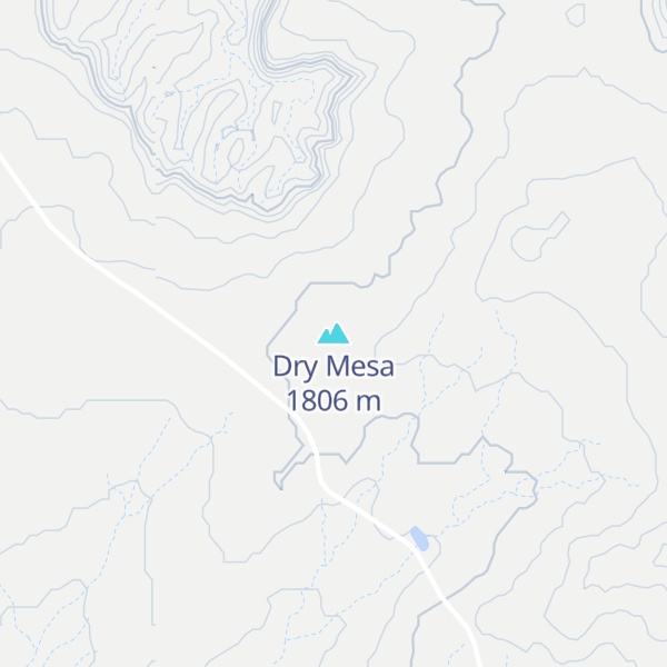 Map of Dry Mesa
