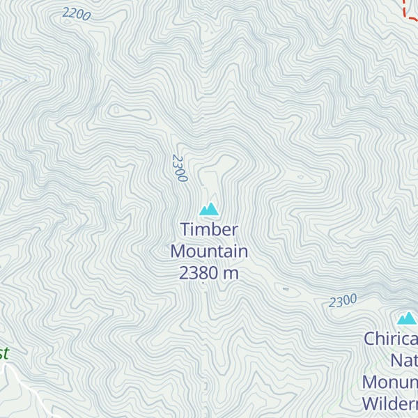 Map of Timber Mountain