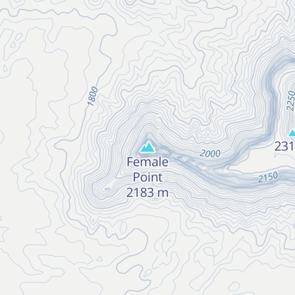 Map of Female Point