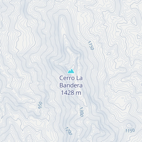 Map of Cerro La Bandera