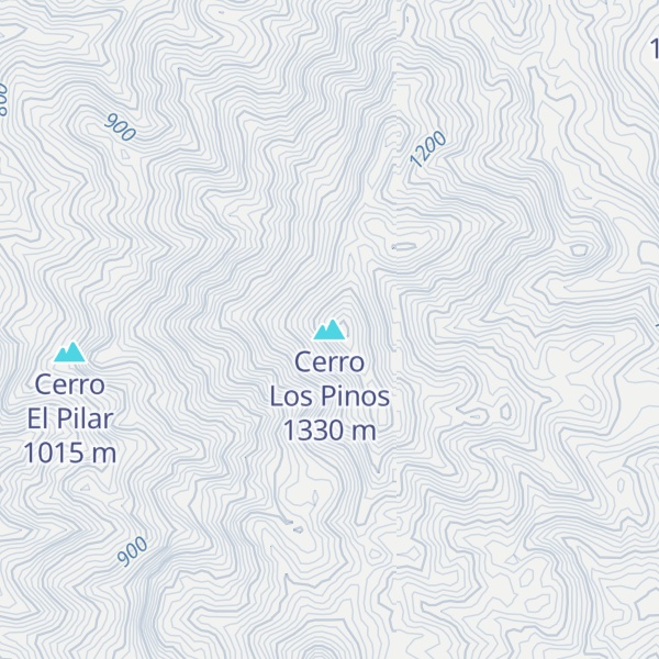 Map of Cerro Los Pinos