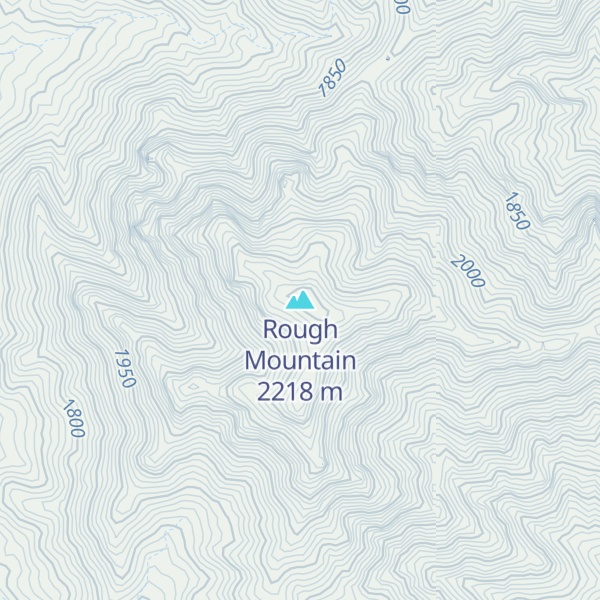 Map of Rough Mountain