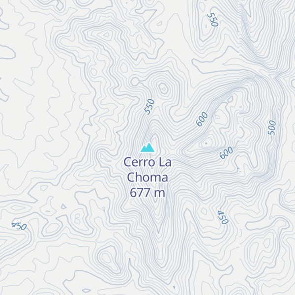 Map of Cerro La Choma
