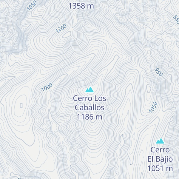 Map of Cerro Los Caballos