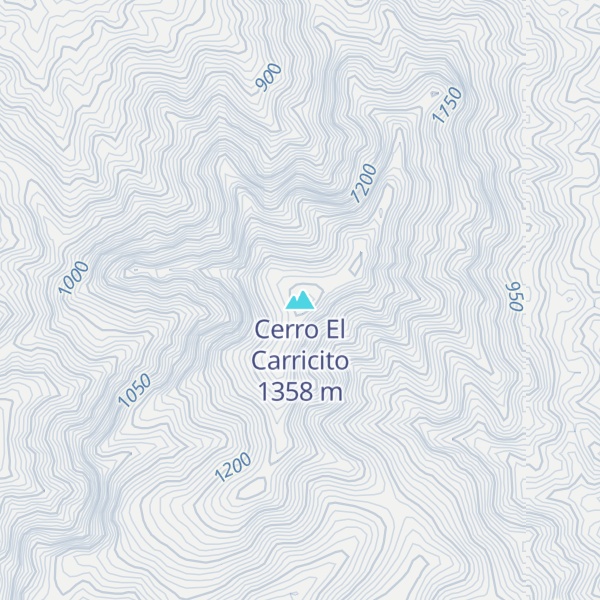 Map of Cerro El Carricito
