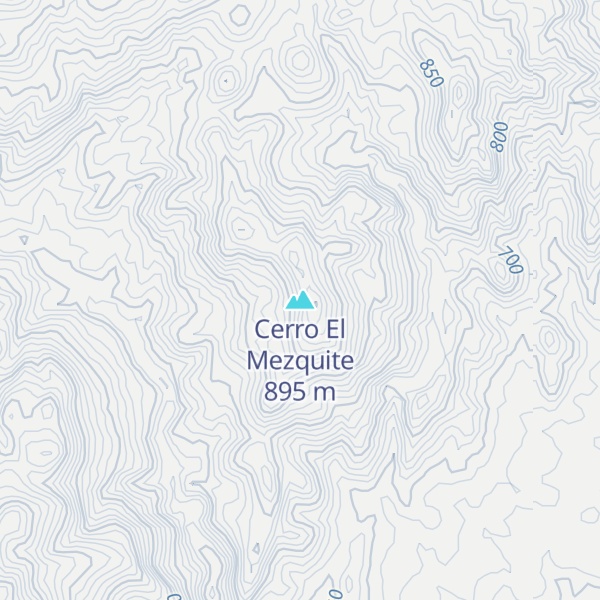 Map of Cerro El Mezquite