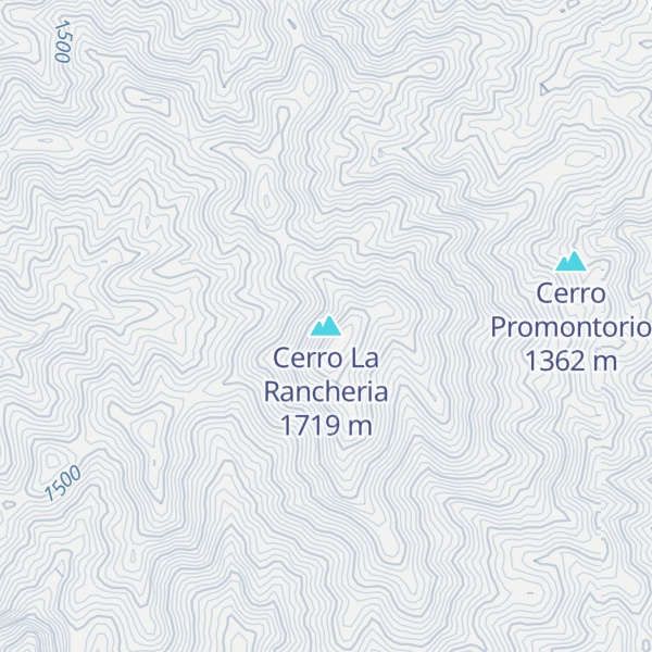 Map of Cerro La Rancheria