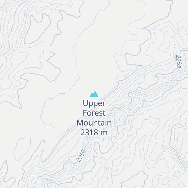 Map of Upper Forest Mountain
