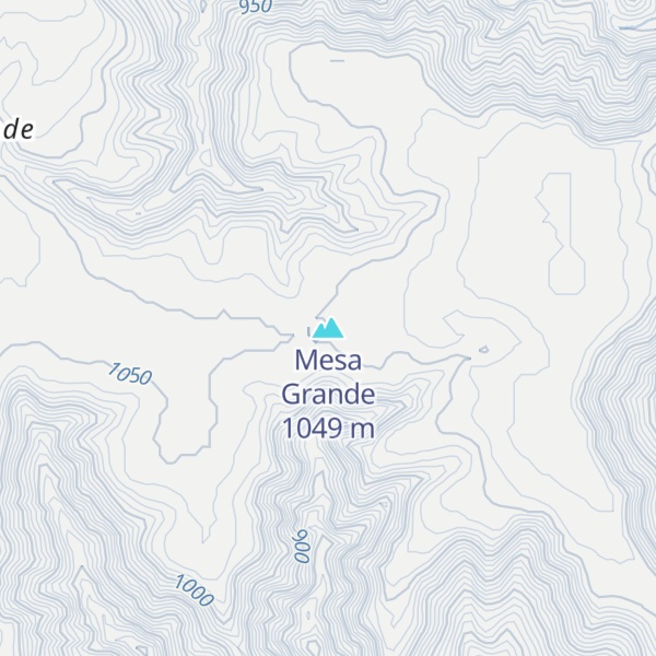 Map of Mesa Grande
