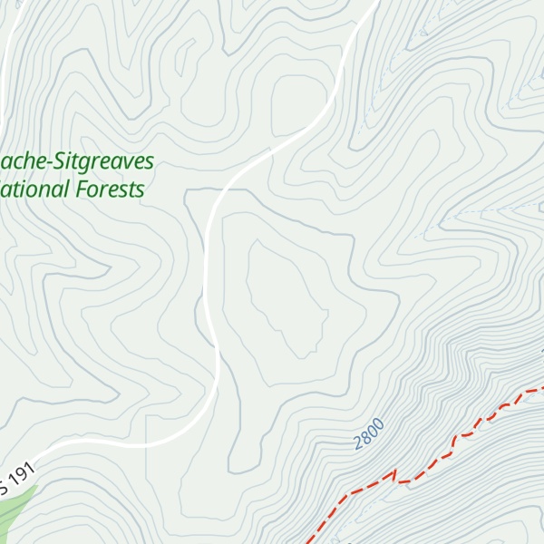 Map of Mogollon Rim