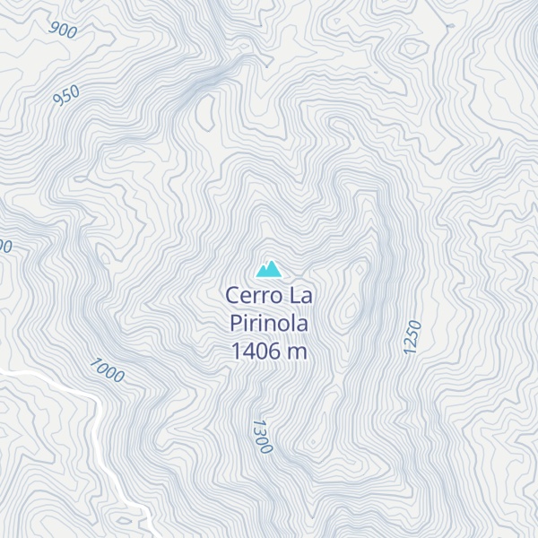 Map of Cerro La Pirinola
