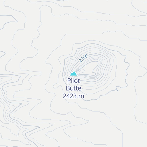 Map of Pilot Butte