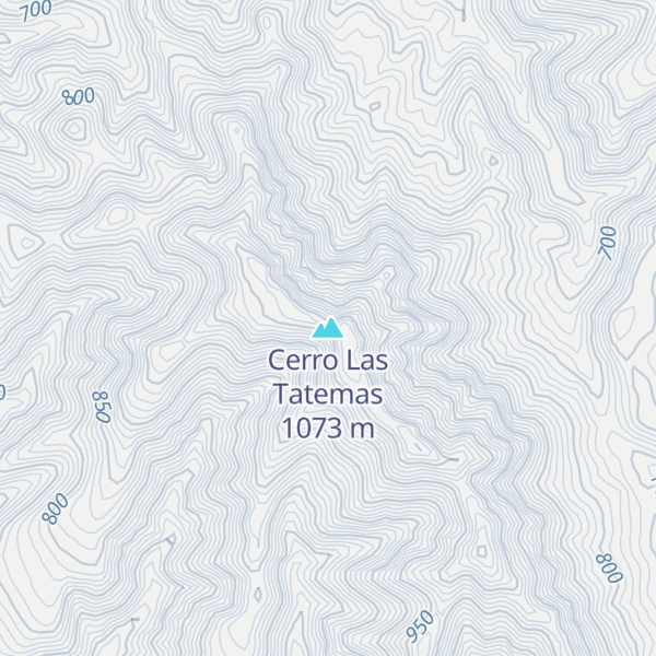 Map of Cerro Las Tatemas