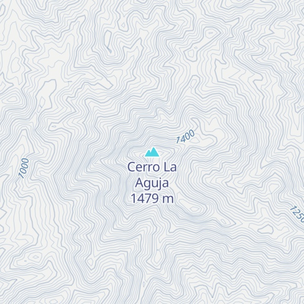 Map of Cerro La Aguja