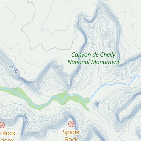 Map of Spider Rock