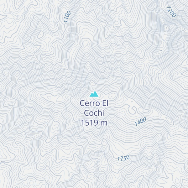 Map of Cerro El Cochi