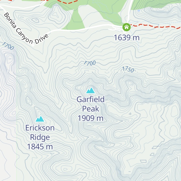 Map of Garfield Peak