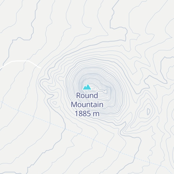 Map of Round Mountain