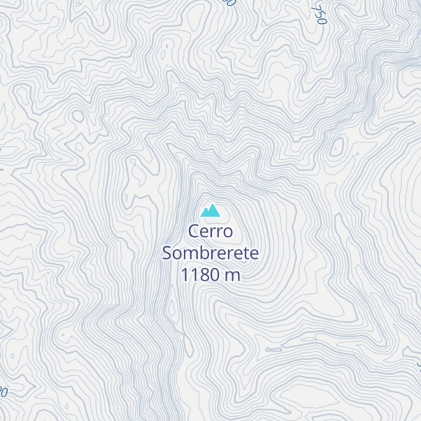 Map of Cerro Sombrerete