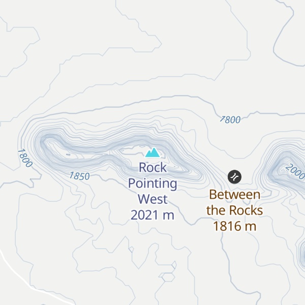 Map of Rock Pointing West