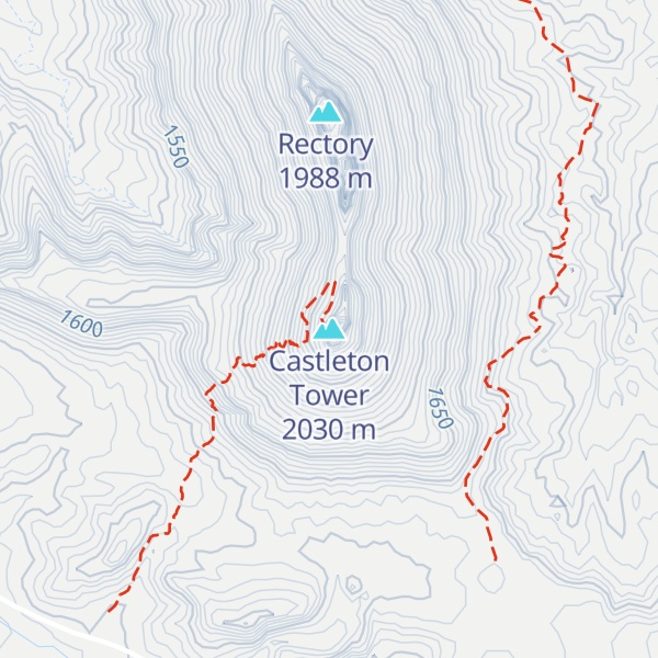 Map of Castleton Tower