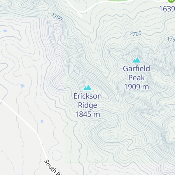 Map of Erickson Ridge