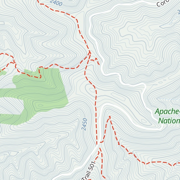 Map of Telephone Mesa