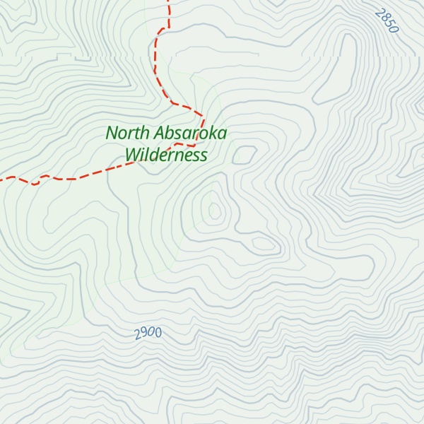 Map of Pat O'Hara Peak