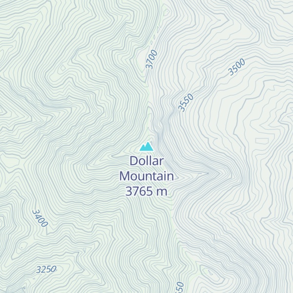 Map of Dollar Mountain