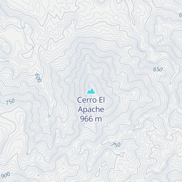Map of Cerro El Apache