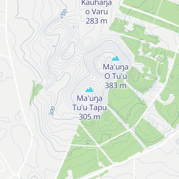 Map of Ma'uŋa Tu'u Tapu