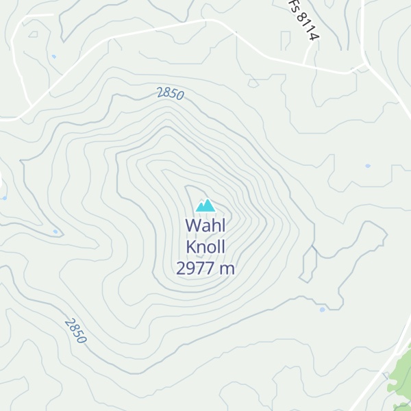 Map of Wahl Knoll