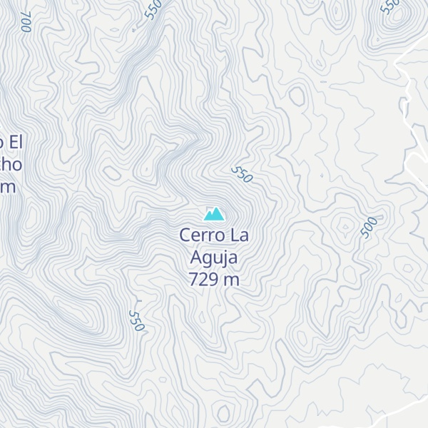 Map of Cerro La Aguja