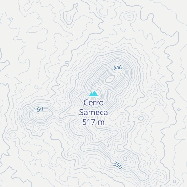 Map of Cerro Sameca
