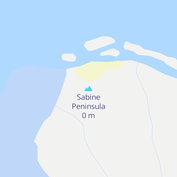 Map of Sabine Peninsula