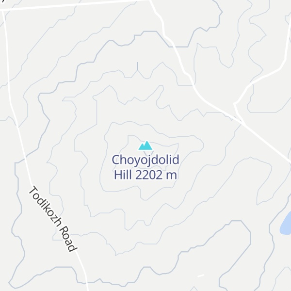 Map of Choyojdolid Hill