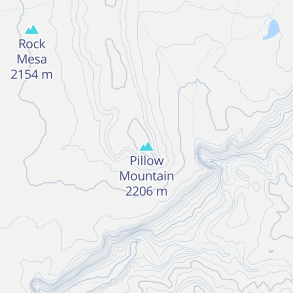 Map of Pillow Mountain