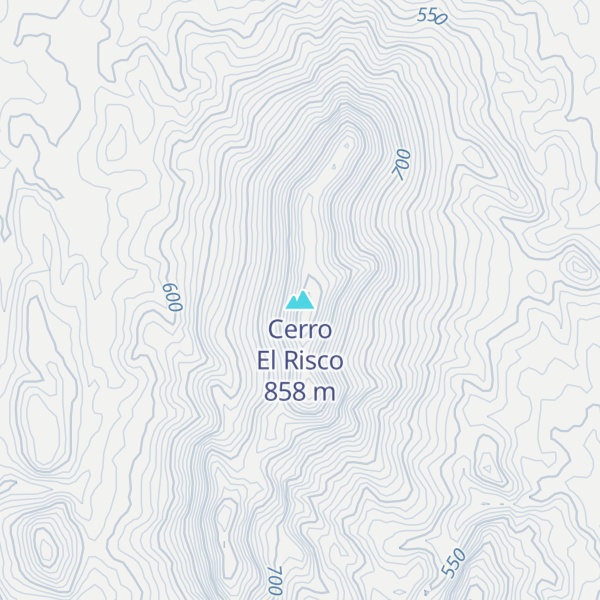 Map of Cerro El Risco