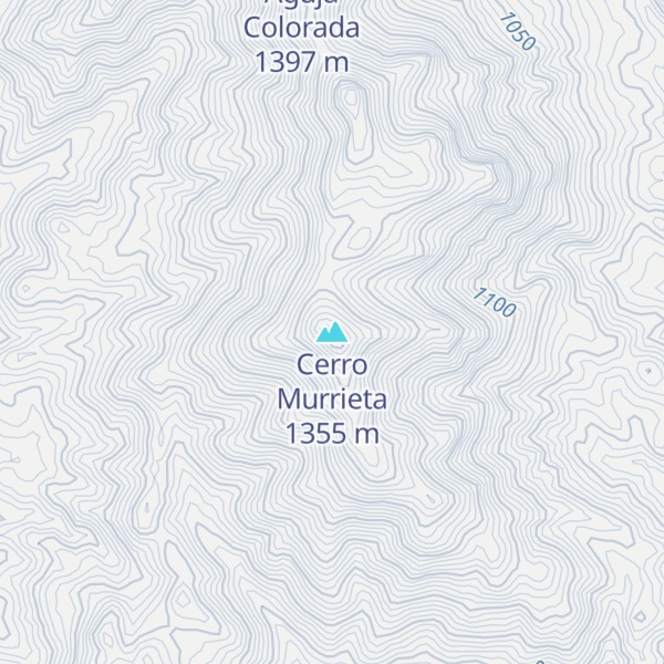 Map of Cerro Murrieta