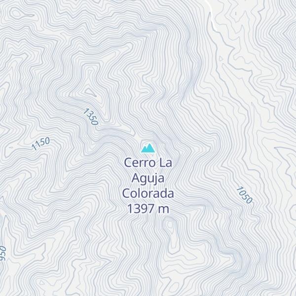 Map of Cerro La Aguja Colorada