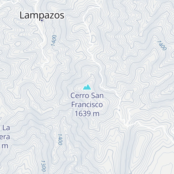 Map of Cerro San Francisco
