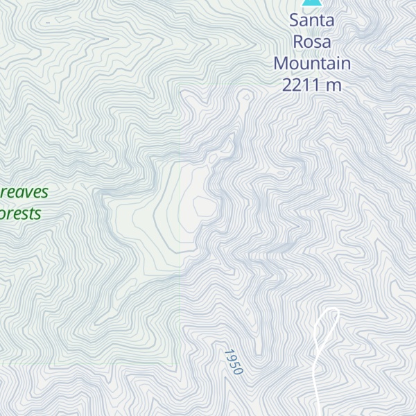 Map of Coronado Mountain