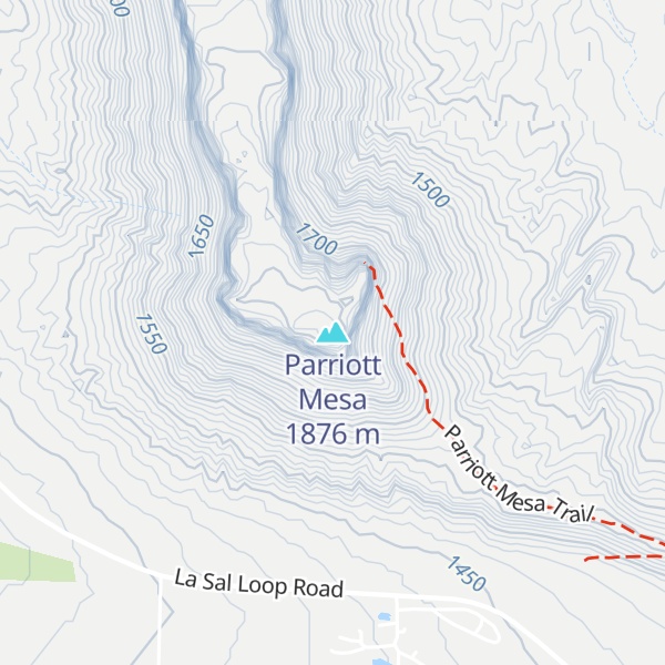 Map of Parriott Mesa
