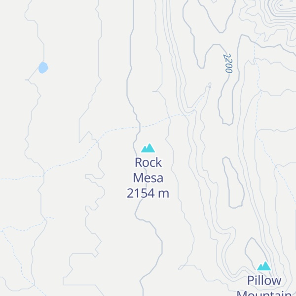 Map of Rock Mesa
