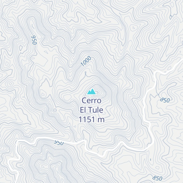 Map of Cerro El Tule