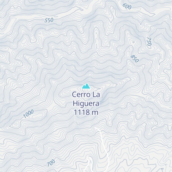 Map of Cerro La Higuera
