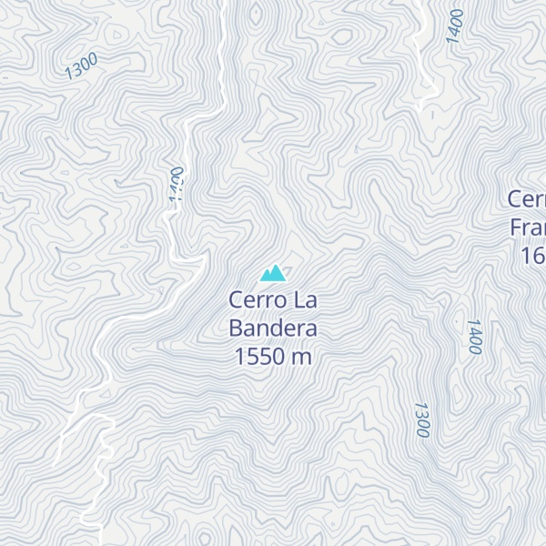 Map of Cerro La Bandera