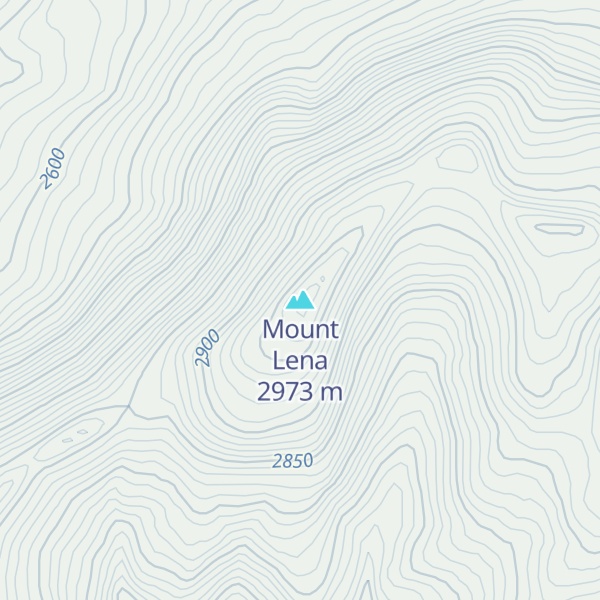 Map of Mount Lena